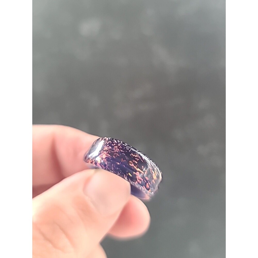 Handmade Artisan Glass Ring SIZE US 5.5